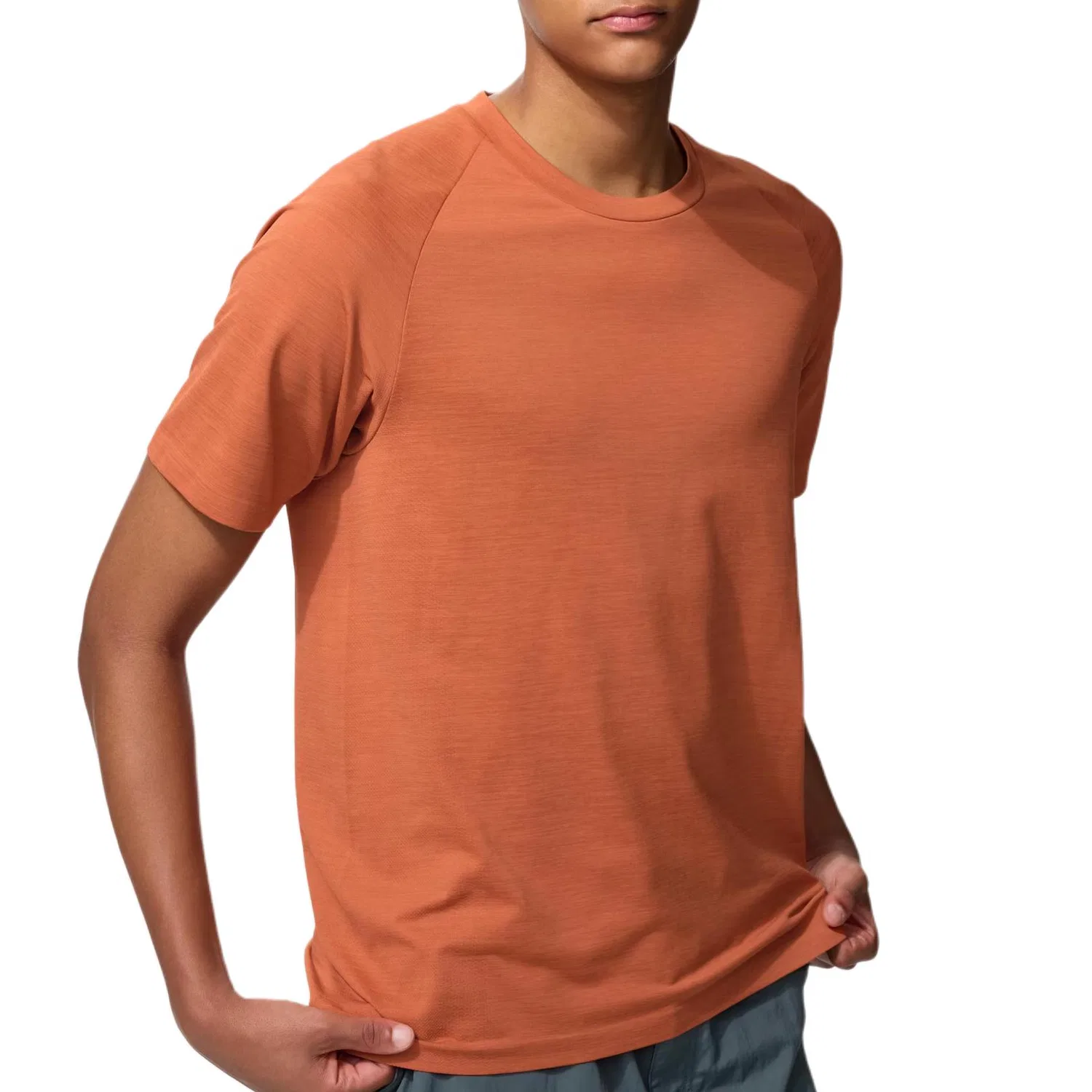 Женская футболка с круглым вырезом Brick Orange UNIQLO