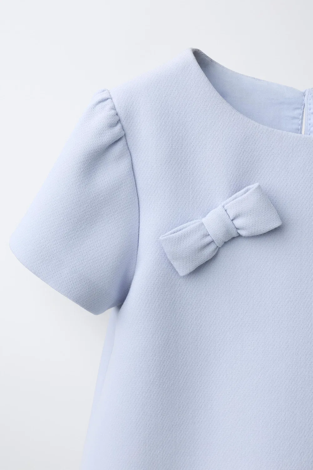 Платье с бантом ZARA, Pastel blue — фото 3