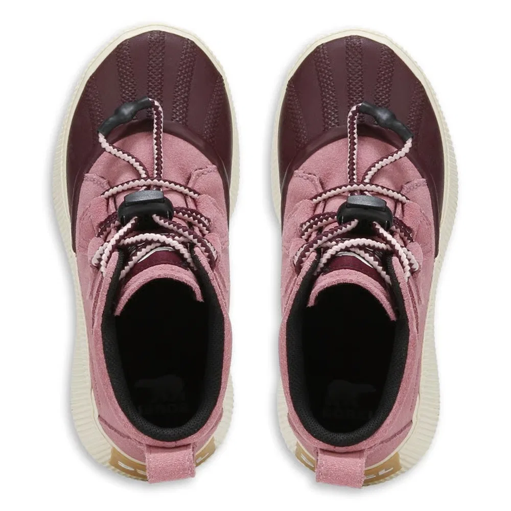 Детские водонепроницаемые зимние ботинки Out-n-Acto IV Sorel, Mauve/White — фото 4