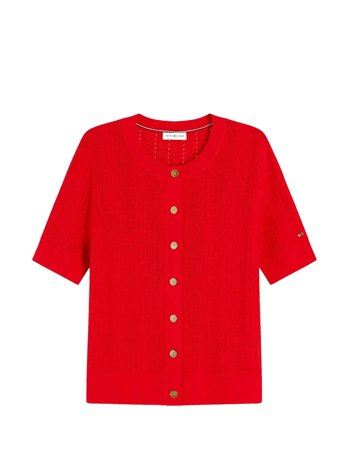 Tommy Hilfiger Кардиган с коротким рукавом, красный