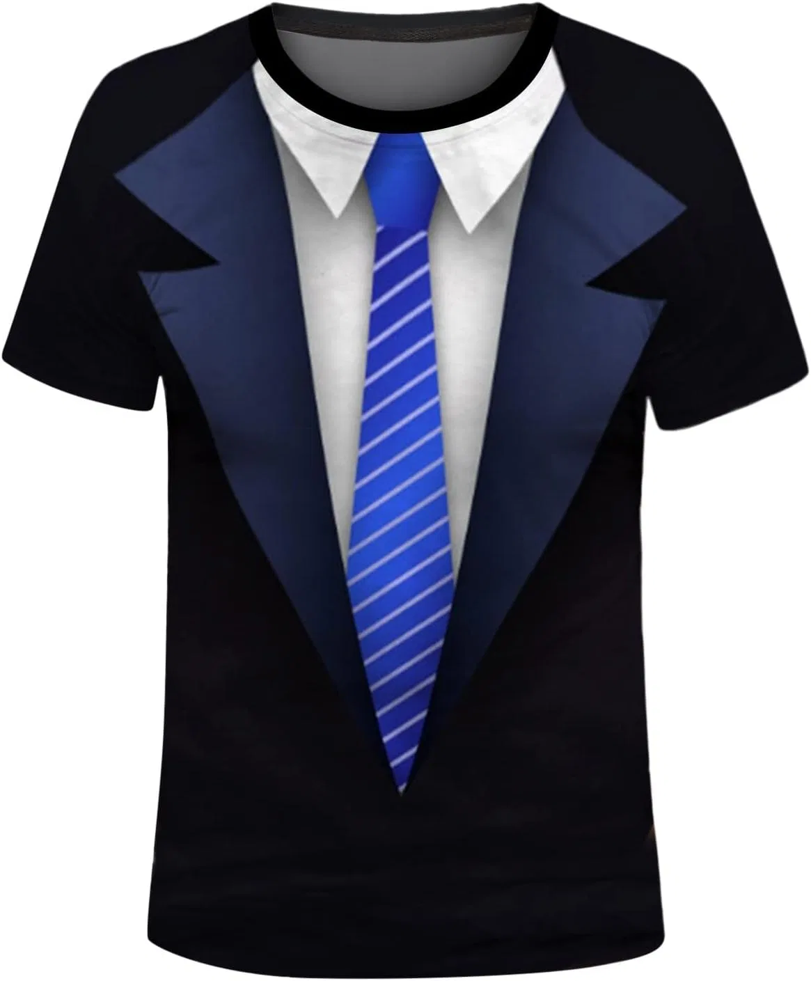 Мужская футболка с принтом Tuxedo Shirt, Blue — фото 3