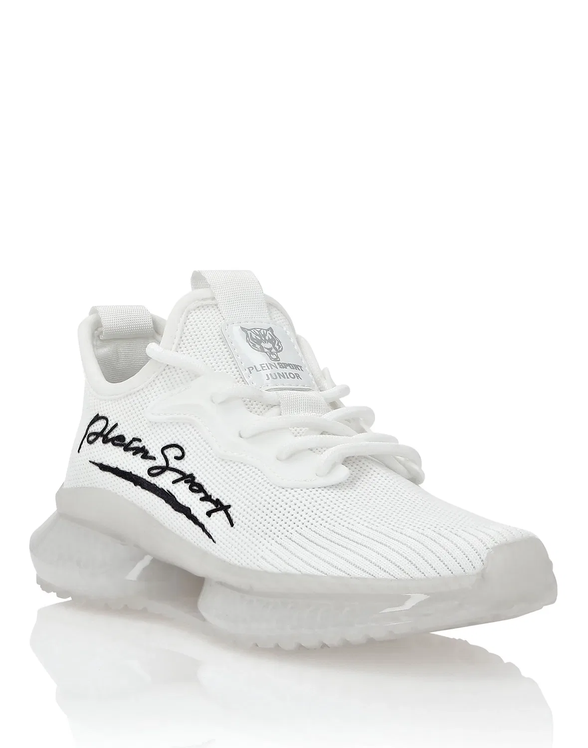 Детские кроссовки низкие с логотипом TRAINER LO-TOP PLEIN SPORT, черный — фото 3