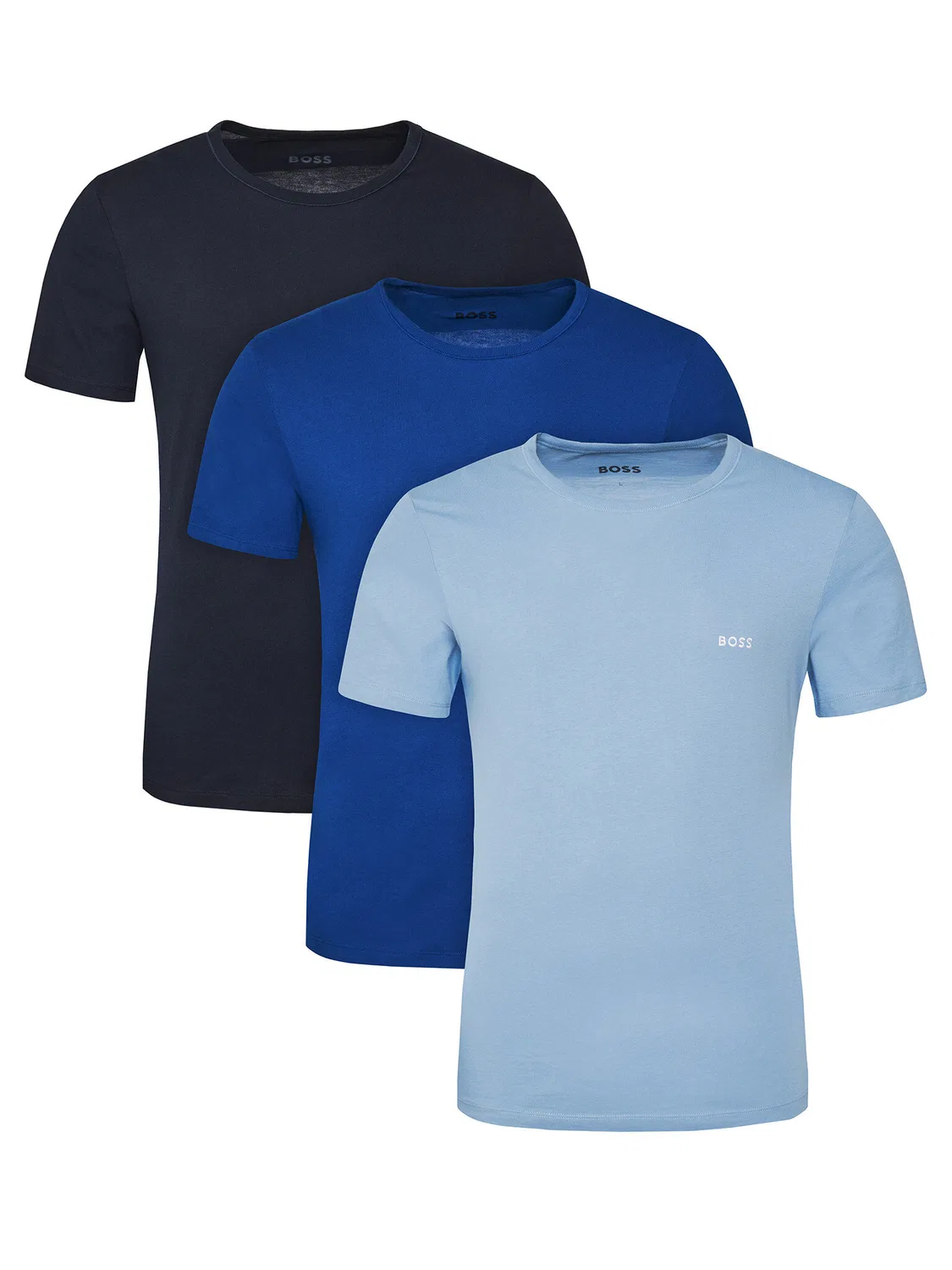 Мужской комплект из футболок стандартного кроя TShirtRN Classic Boss, синий