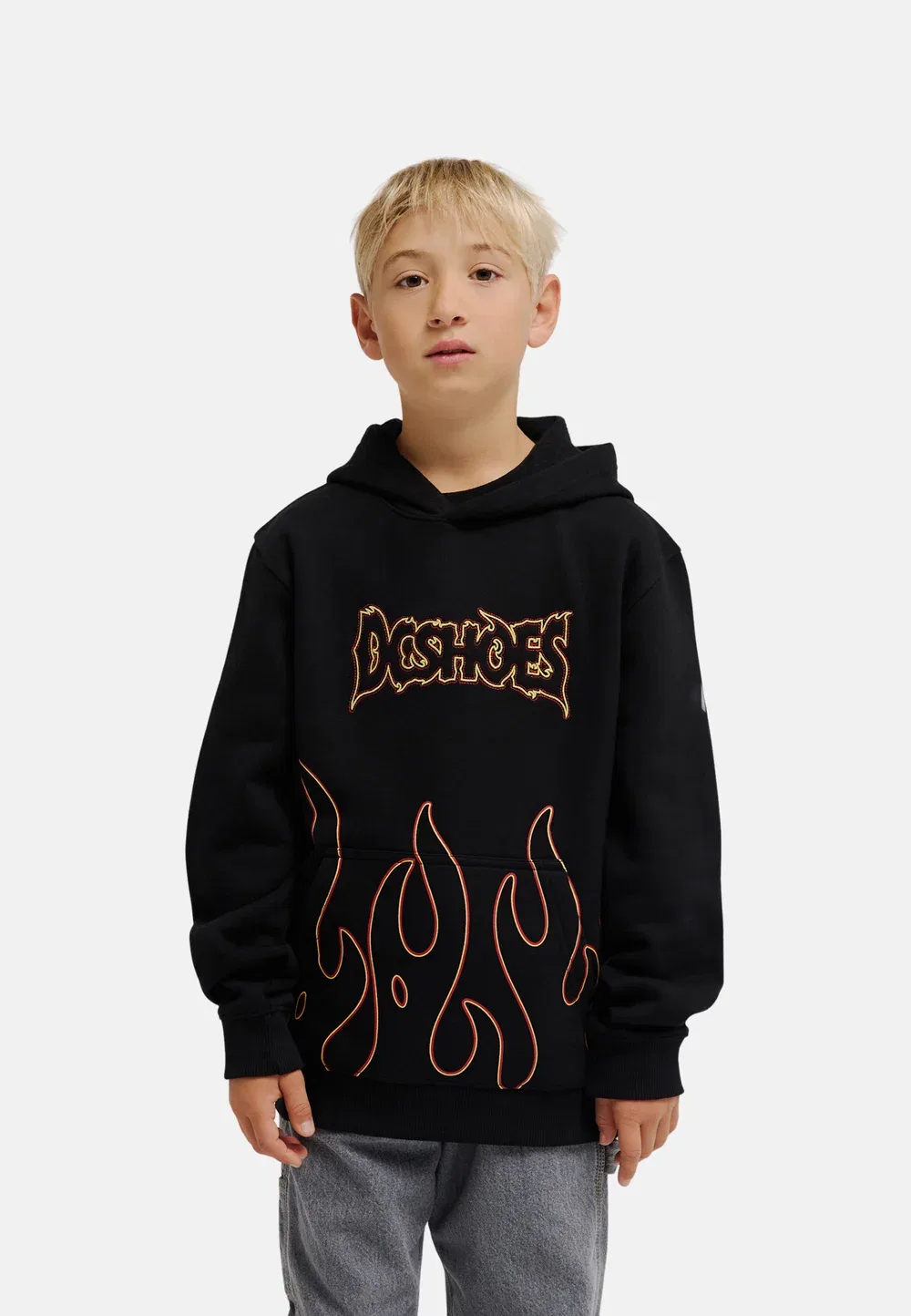 Одежда Jungen 8-16|верхний слой - толстовка Dc Shoes, Kvj Black — фото 2