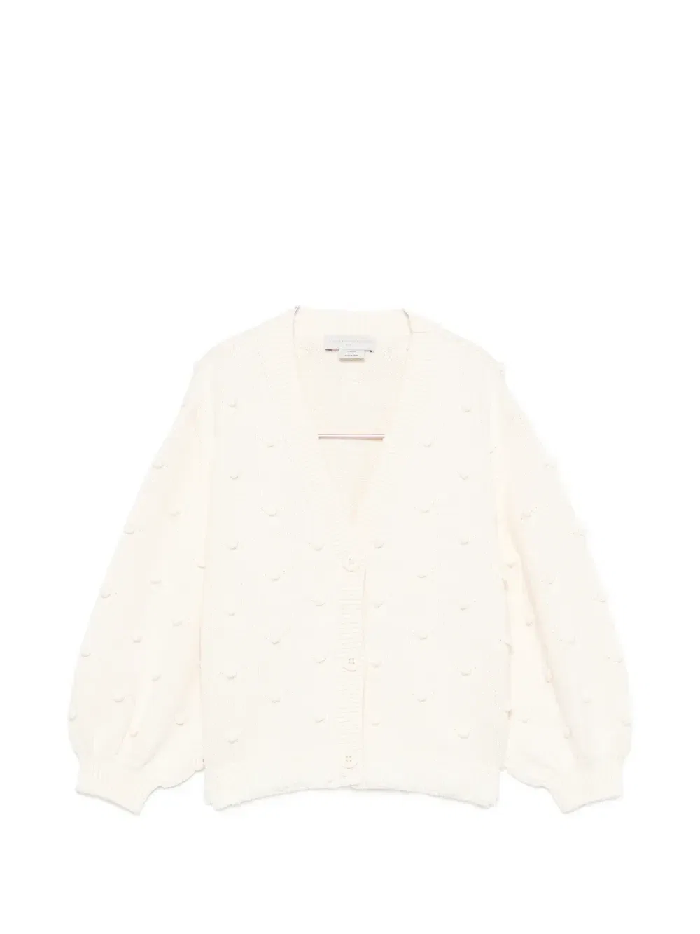 Вязаный кардиган с ворсом Stella Mccartney Kids, бежевый