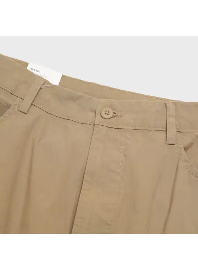 Брюки карго свободного кроя с множеством карманов Zara, хаки — фото 4