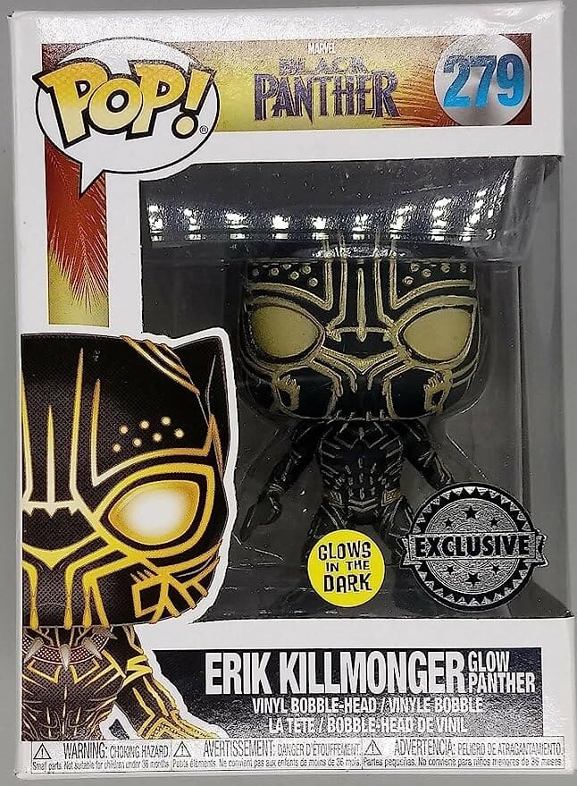 

Фигурка Funko POP! Marvel Black Panther Erik Killmonger Glow In The Dark Panther Exclusive