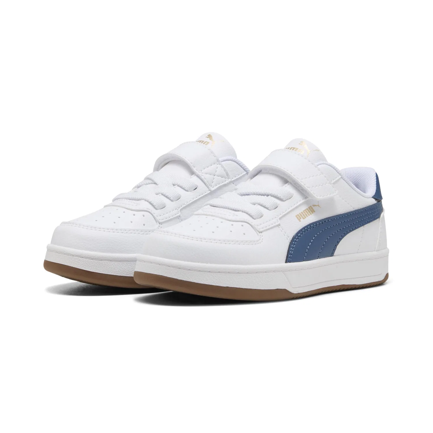 Детские кроссовки для мальчиков с красочным принтом PUMA Caven III Holo 2.0 PUMA PUMA White Dark Indigo Gum — фото 2