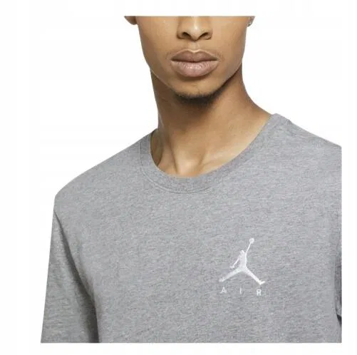 Мужская хлопковая футболка с принтом Jumpman Air, Jordan, Hellgrau — фото 3