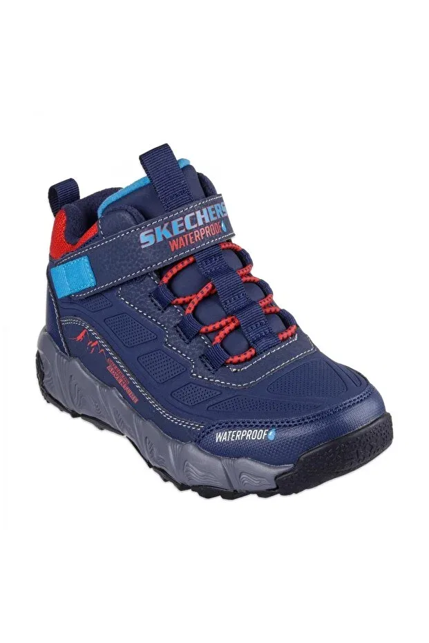 Детские спортивные ботинки для девочек водонепроницаемые с принтом Skechers, Nvrd Navy/Red