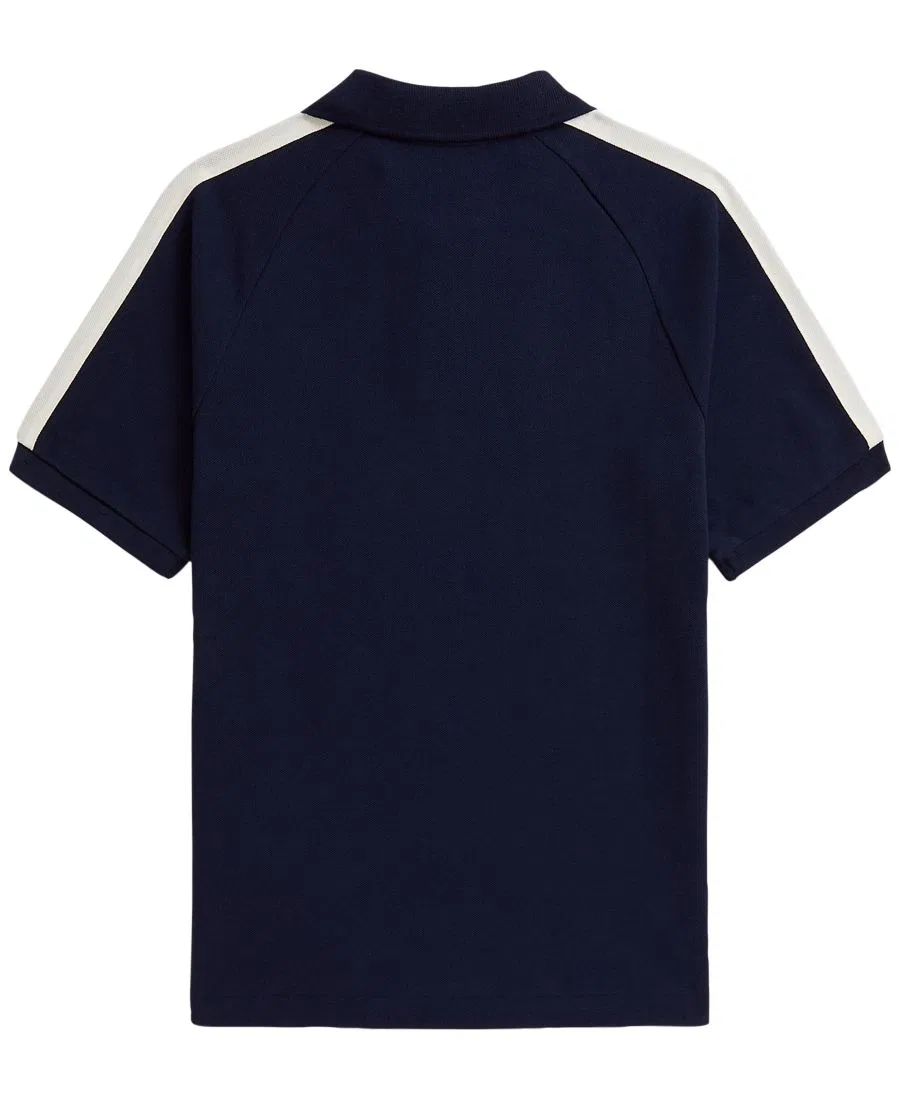 Поло с длинным рукавом Big Pony Cotton Mesh Polo Shirt Polo Ralph Lauren, Refined Navy — фото 2