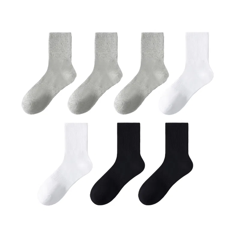 Детские носки с принтом 7 пар Cotton Gene, White *2 Black *2 Gray *3