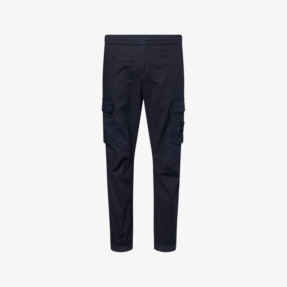 Брюки-карго brand-patch из хлопковой смеси с нашивками paracadute Stone Island, темно-синий
