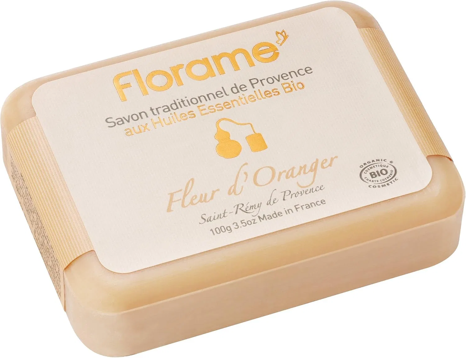 Мыло твердое Orange Blossom, FLORAME, 100 г, 100 мл