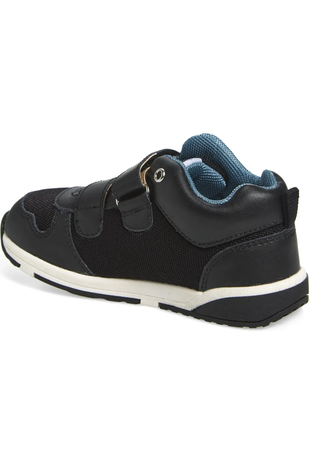 Детские кеды на липучках Cefalu OLD SOLES, Black/Black/Indigo — фото 2
