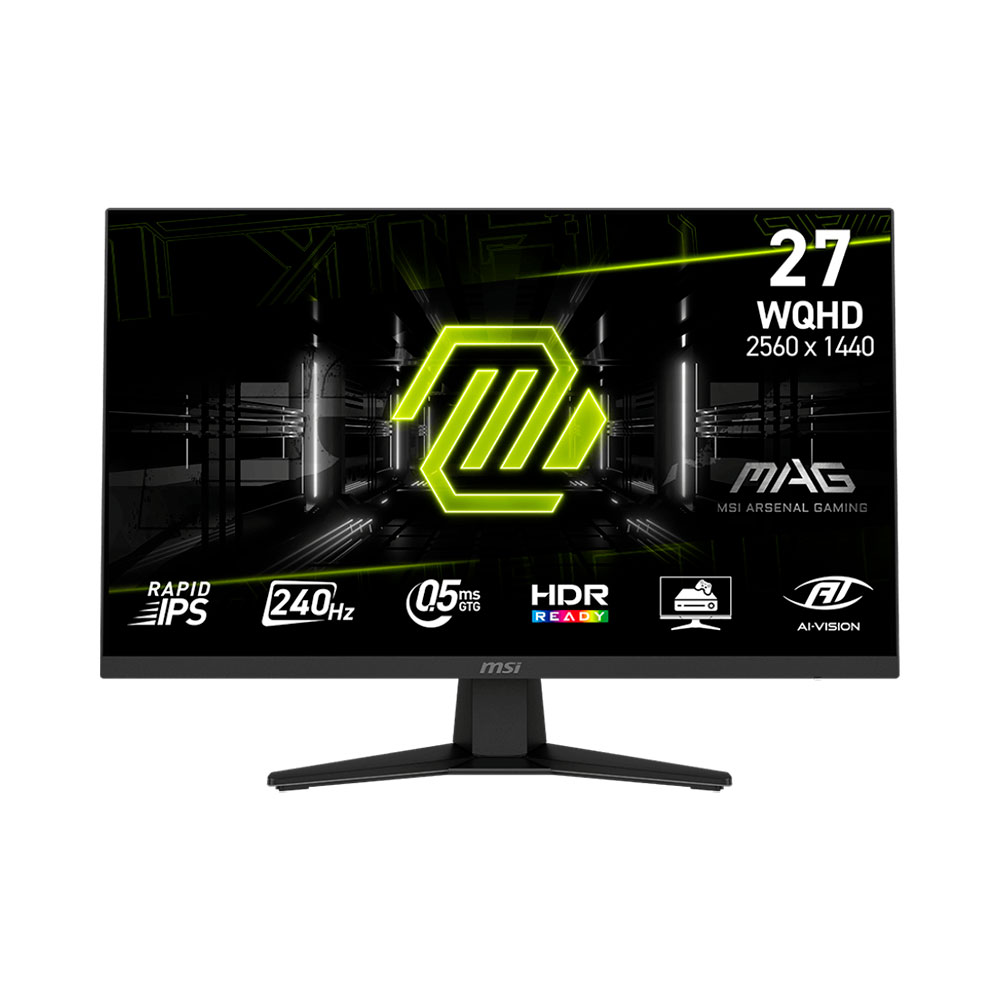 

Игровой монитор MSI MAG 274QF X24, 27", 2560x1440, 240 Гц, Rapid IPS, чёрный