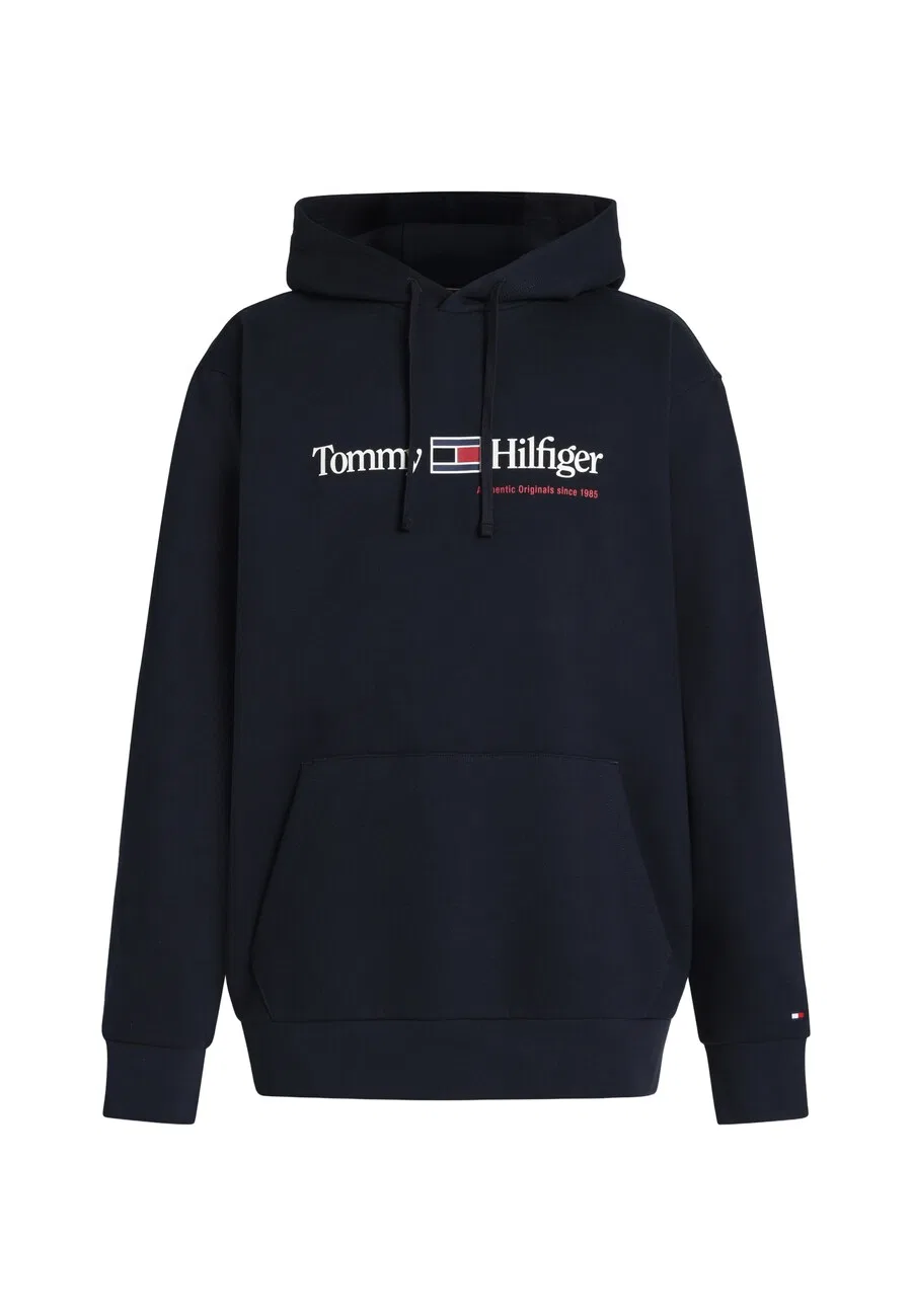 Толстовка TOMMY HILFIGER, темно-синяя, темно-синяя