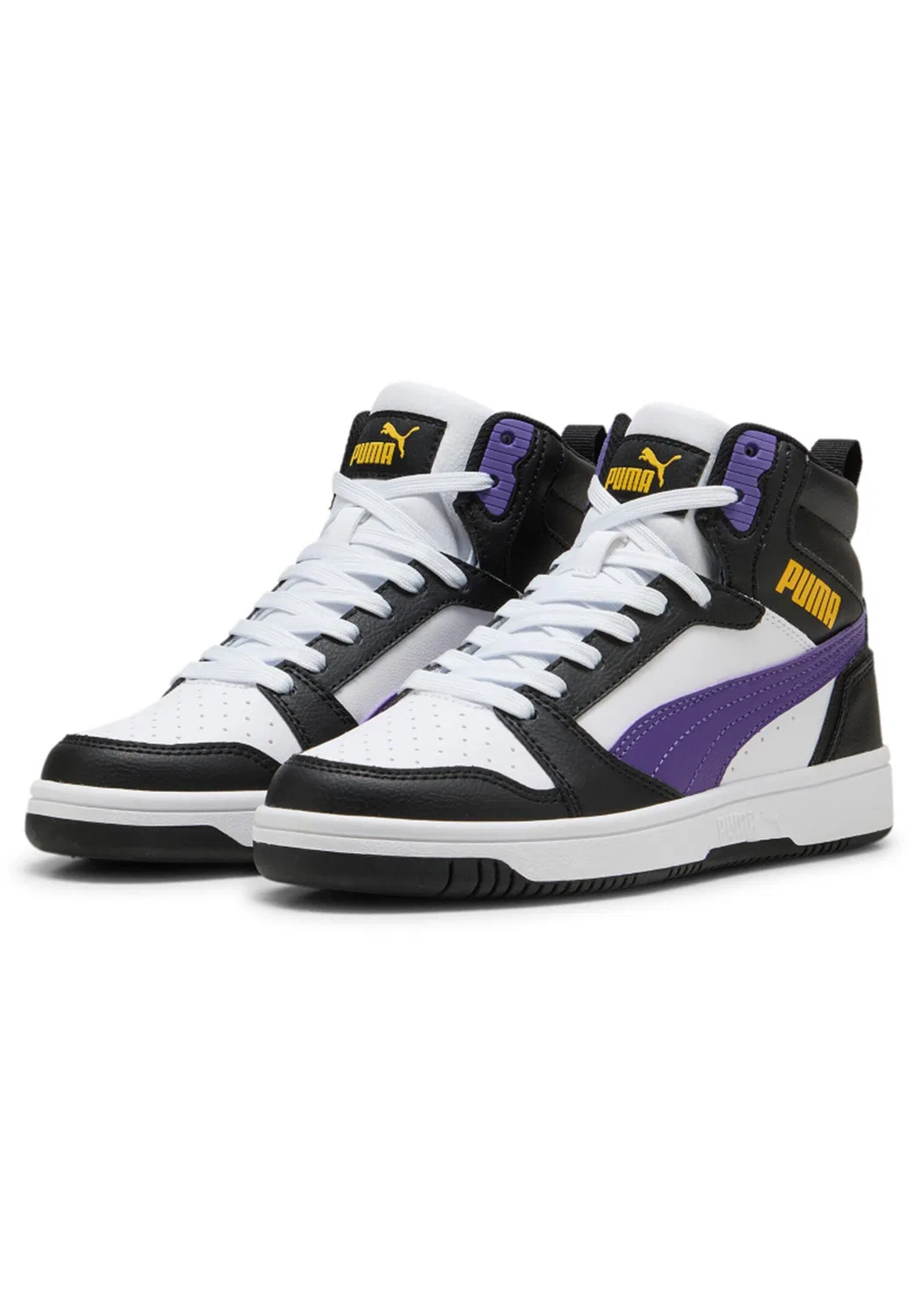 Детские кроссовки с ретро-дизайном Rebound V6 MID JR Puma, Weiß