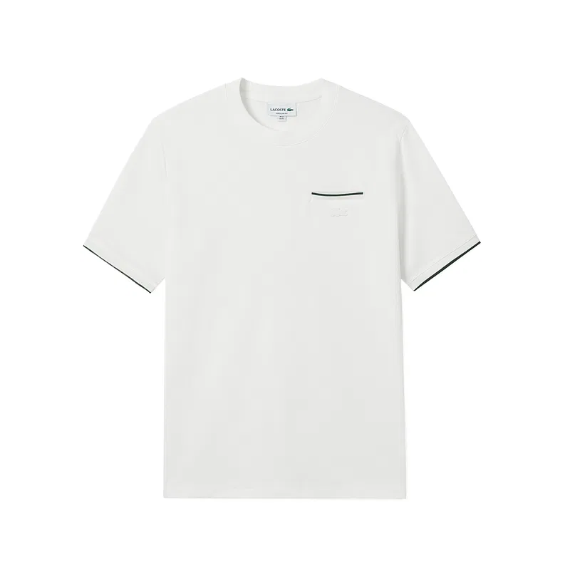 Мужская футболка с круглым вырезом LACOSTE, Ecru
