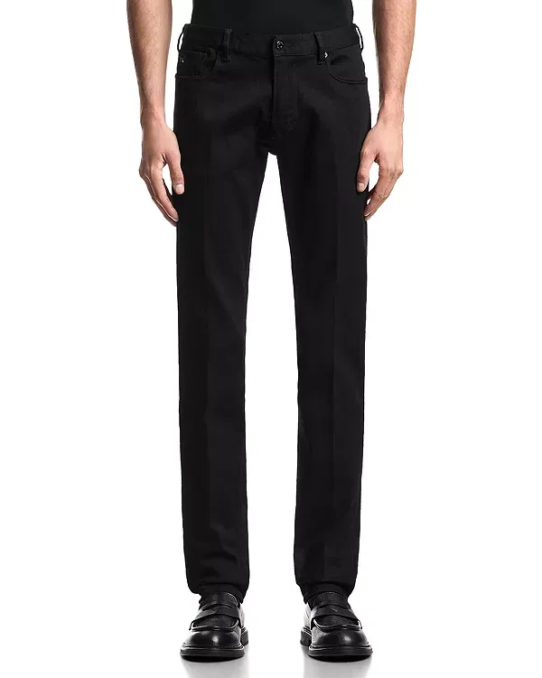 Мужские джинсы с зауженным кроем Essential j06 Emporio Armani, Black Denim
