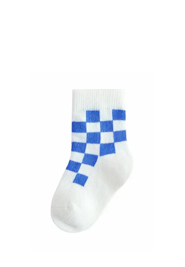 Носки 5 пар, полосатые, Socks 5 pack, Next, Blue/Ecru, синий/кремовый — фото 3