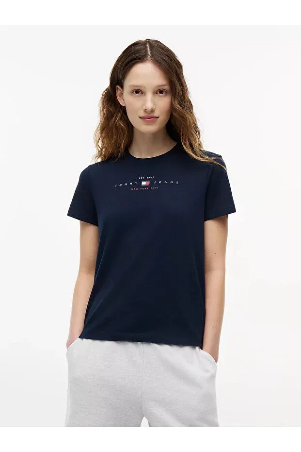 Женская футболка с коротким рукавом Tommy Hilfiger, Navy Blue