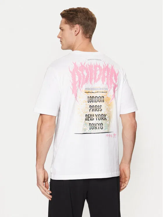 Футболка regular fit Trefoil Series Fashion Elevated Tee Adidas, белый — фото 3