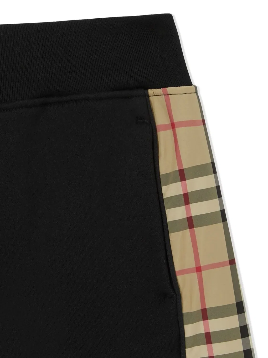 Шорты в винтажном клетчатом рисунке Burberry, черный — фото 3