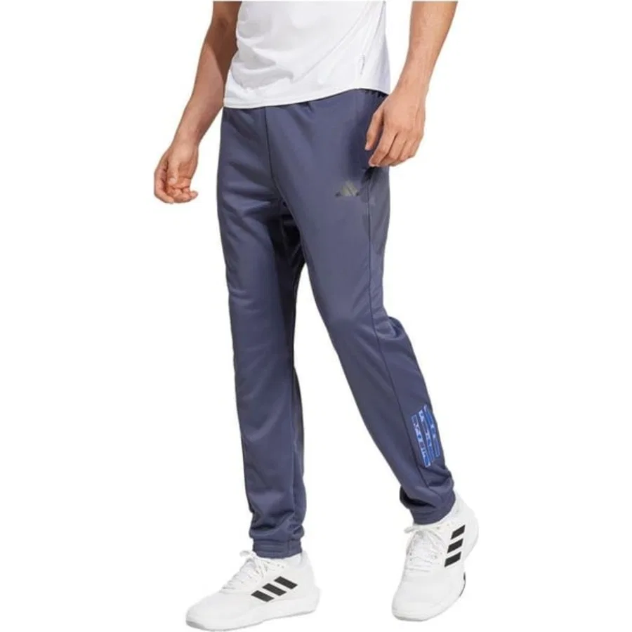 Спортивные штаны с камуфляжным принтом adidas IX0925 Camo Pant, Синий — фото 2