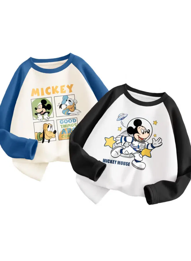 Футболка с длинным рукавом комплект футболок Disney, черный