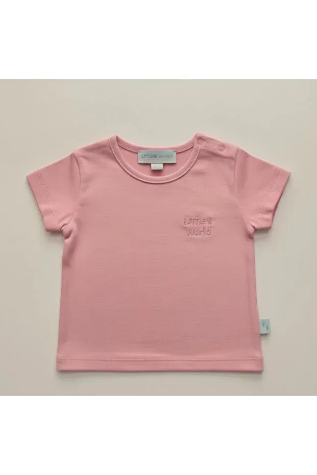 Детская футболка для девочек хлопковая Little'S World, Pink — фото 2