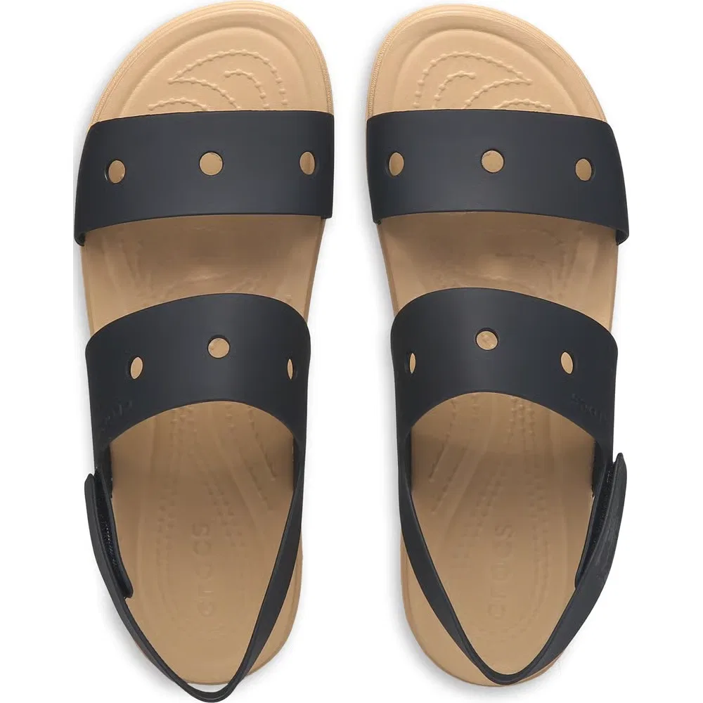 Детские туфли Brooklyn Wedge Crocs, Black/Cashew — фото 4