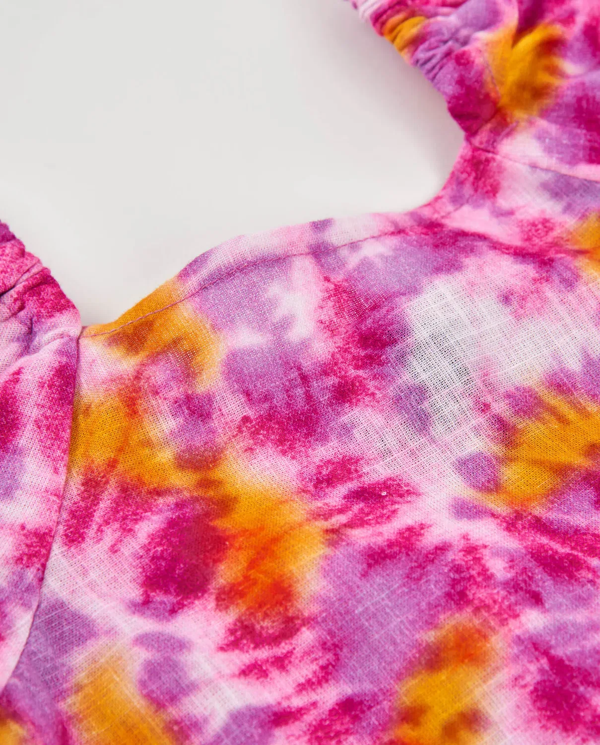 Детская блуза для девочек с принтом Tie-Dye Tuc tuc, Fucsia — фото 2