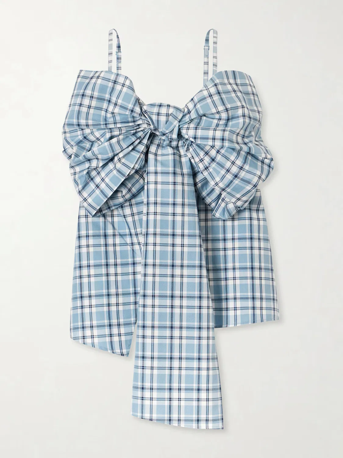 Блузка из клетчатого хлопка Tanessa Acne Studios, синий