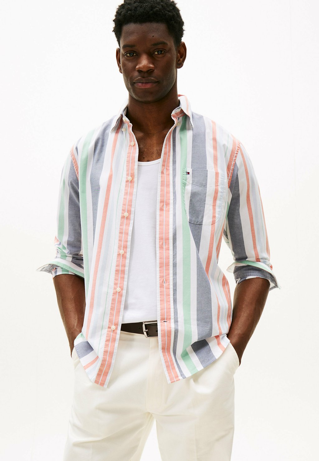 

Рубашка STRIPE OXFORD Tommy Hilfiger, оранжевый