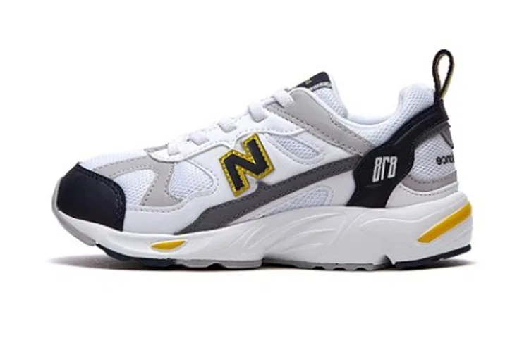 Детские кроссовки с кожаными вставками New Balance 878, White Gray