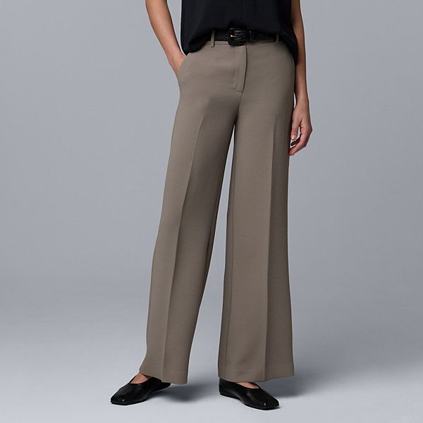 

Брюки Petite wide leg Simply Vera Vera Wang, Fog