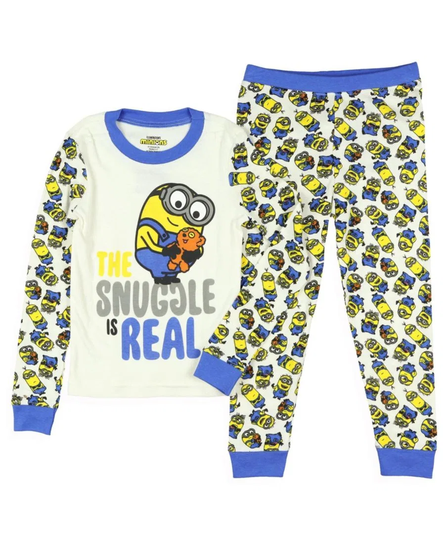 Пижама с принтом Minions The Snuggle Is Real Minions, White — фото 3