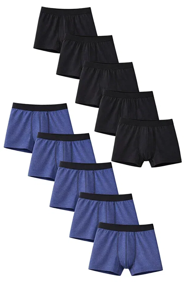 Детские боксеры для мальчиков хлопковые Basics Freemen, Black-Blue