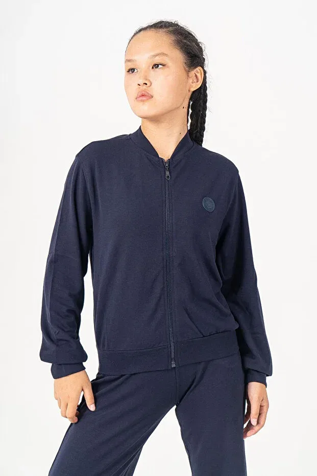 Детский кардиган для девочек с длинным рукавом Kinderos, Navy Blue