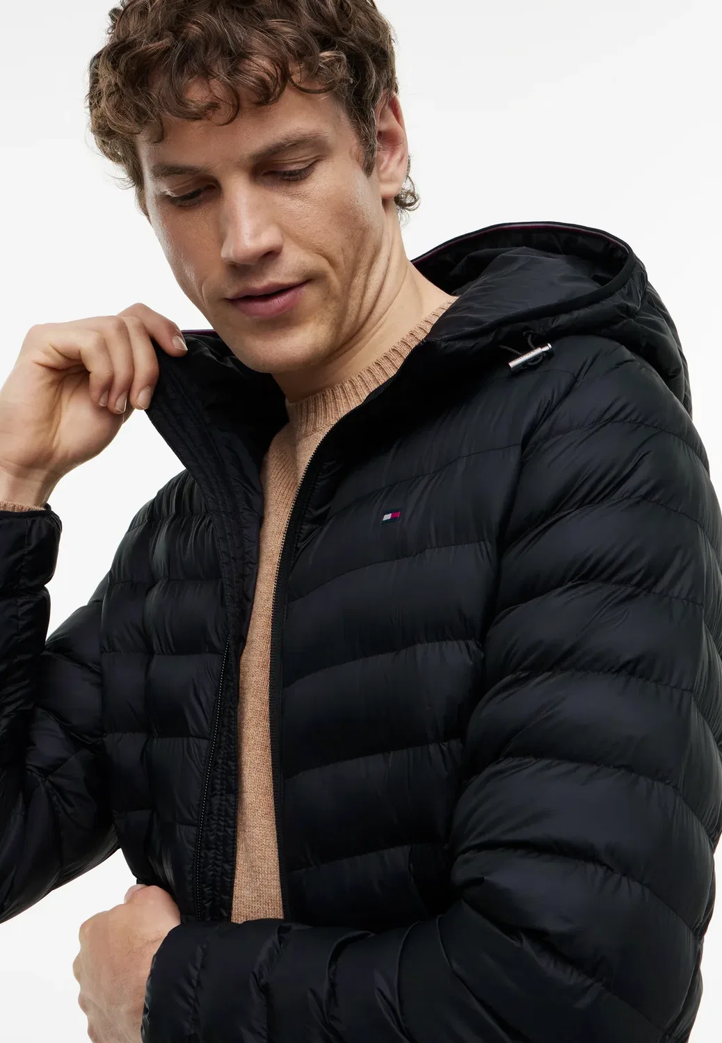 Основные предметы гардероба - легкая куртка Tommy Hilfiger, Black — фото 4