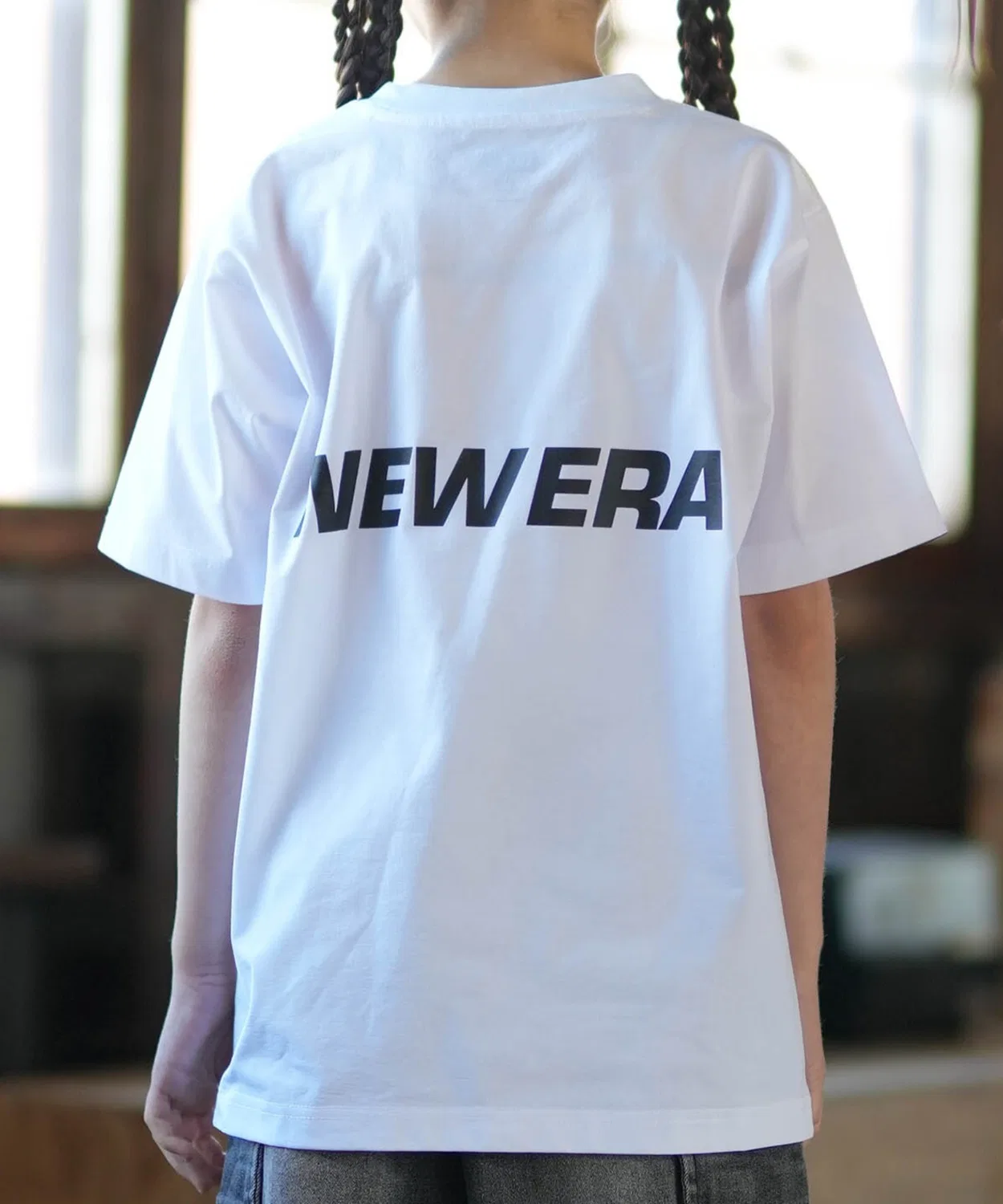 Детская футболка с коротким рукавом, быстросохнущая NEW ERA, White