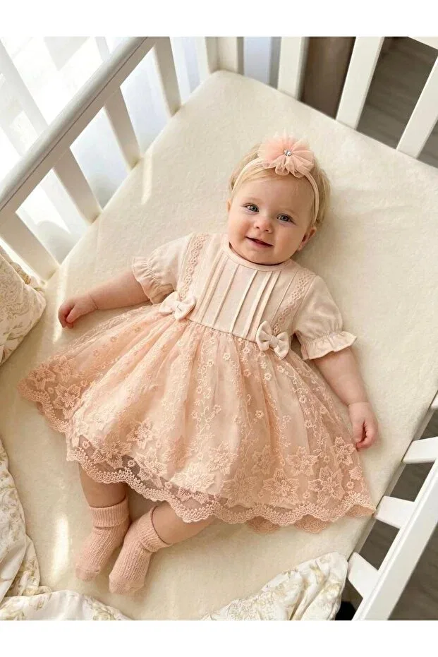 Детское платье для девочек с кружевом Miniday Baby, Multicolor