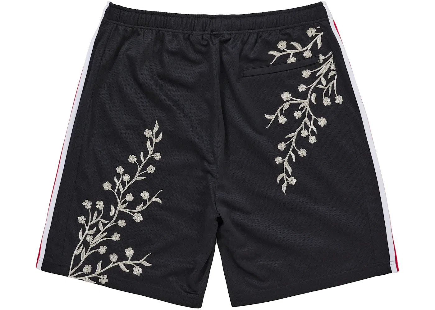 Мужские шорты с принтом Supreme Floral Soccer Short Supreme, Black — фото 2