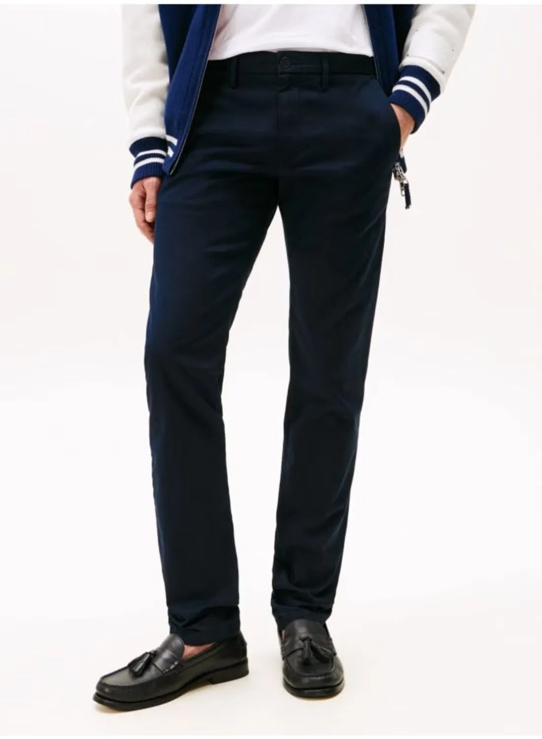 Брюки чиносы с добавлением эластана Bleecker Tommy Hilfiger, синий — фото 2