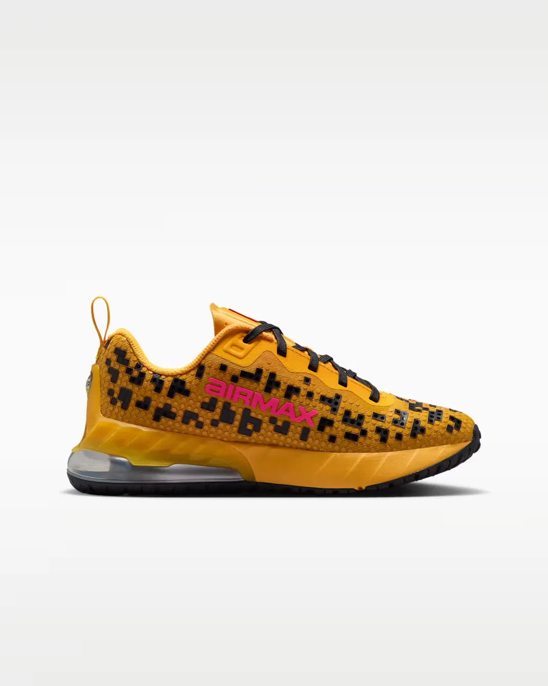 Кроссовки для детей постарше Nike Air Max Phoenix x LEGO Collection, University Gold/Black/Metallic Silver/Hyper Pink — фото 3