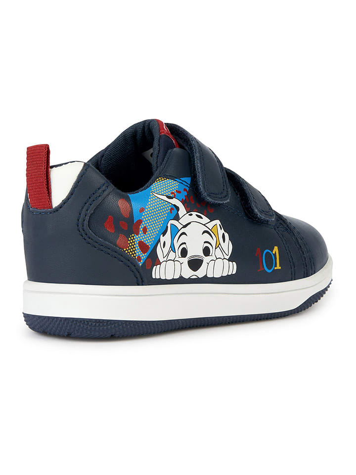 Кроссовки на шнуровке Geox Leder-Sneakers New Flick, темно-синий — фото 4