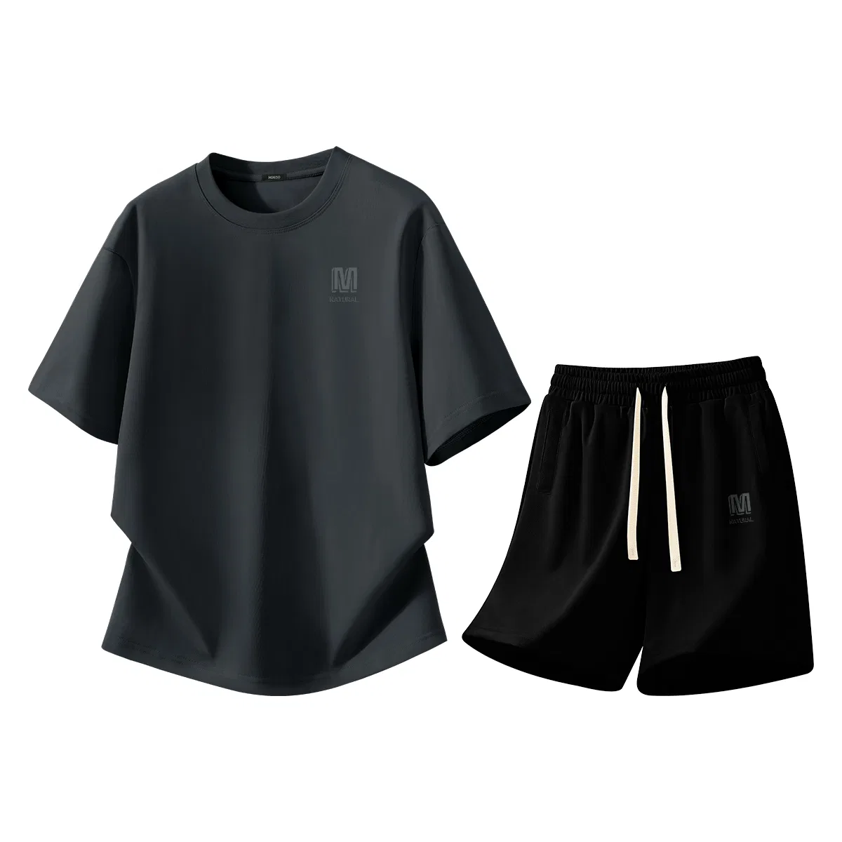 Детский комплект спортивной одежды с логотипом MINISO, Heather Navy