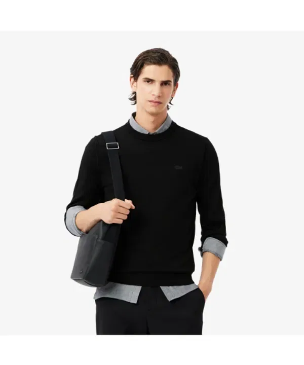 Свитер из мериносовой шерсти, круглый вырез, Lacoste, 031