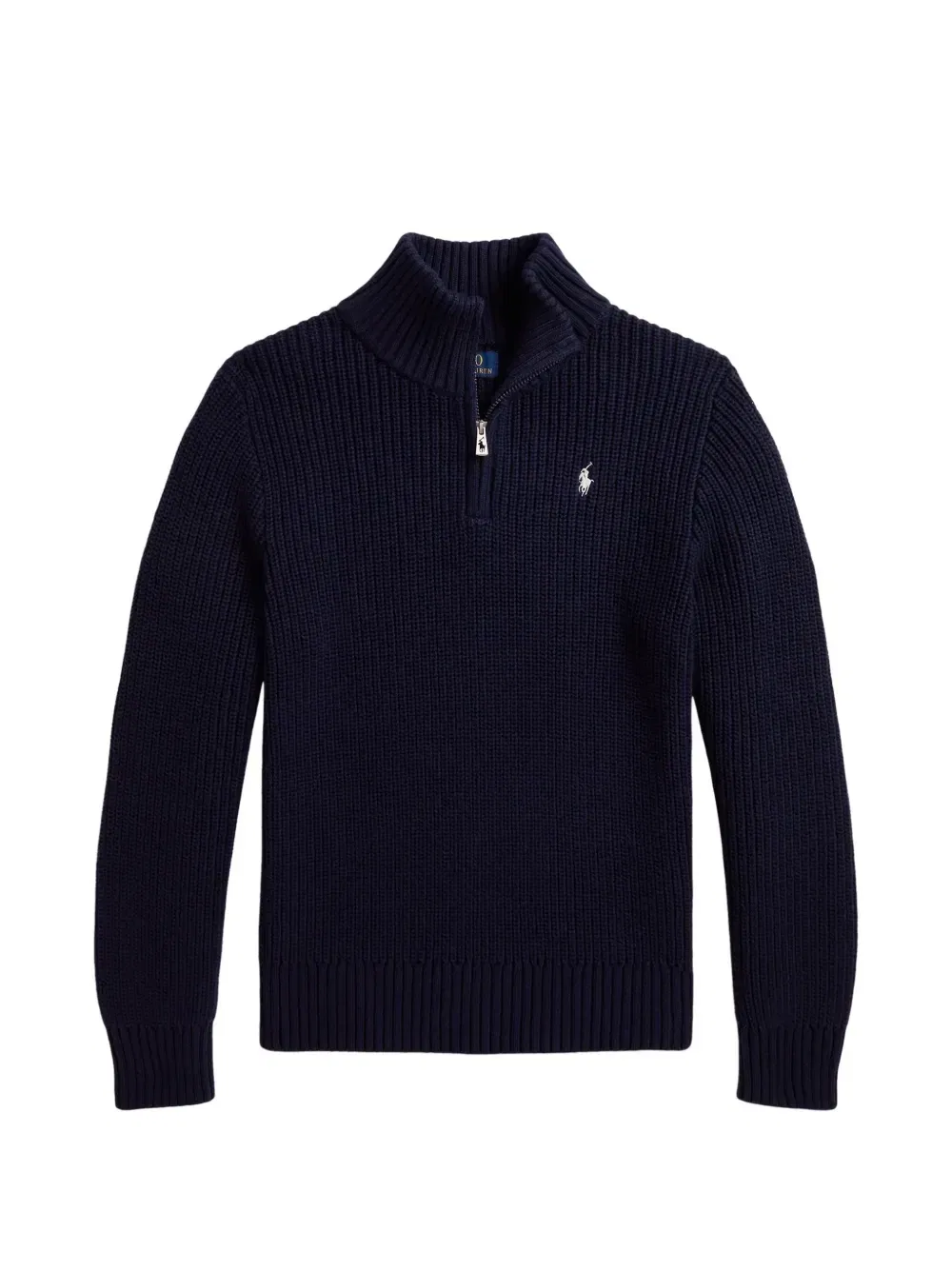 Свитер фактурной вязки Polo Ralph Lauren Kids, синий
